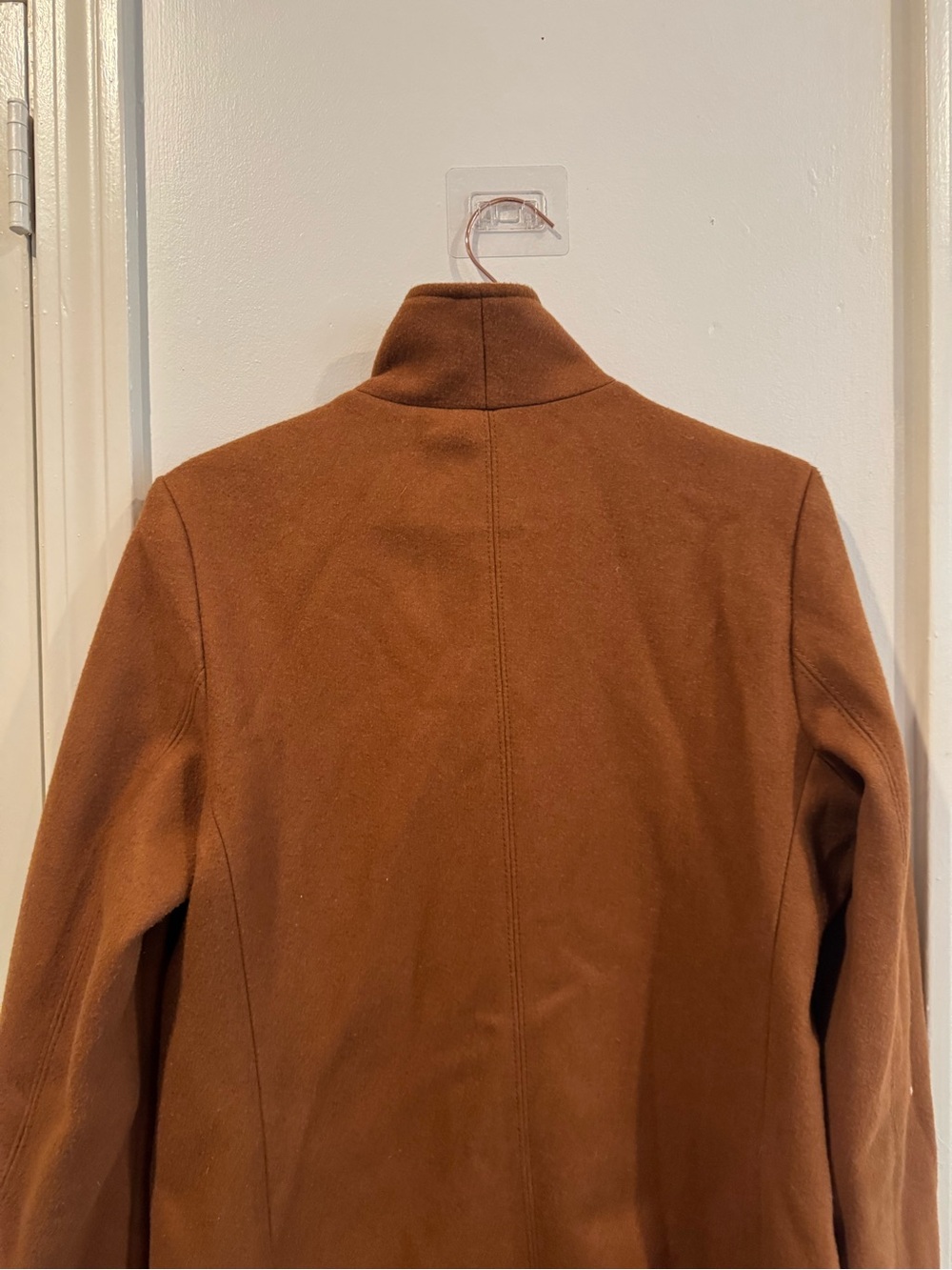 Old Navy Womens Soft Brushed Funnel Neck Coat medium tall - Picture 9 of 14